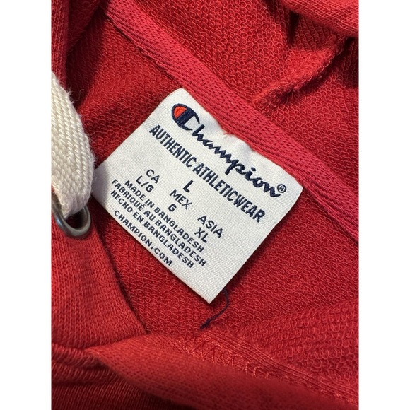 Champion USC Trojans Hoodie Mens Large Red Authentic Pullover Sweater - Picture 3 of 7